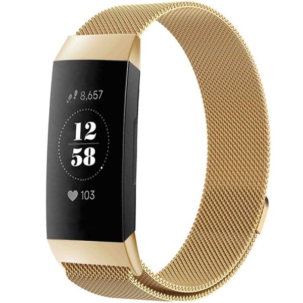 imoshion Milanees magnetisch bandje Fitbit Charge 3 / 4 - Goud