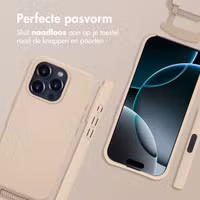 imoshion Color Backcover met afneembaar koord MagSafe Apple iPhone 16 Pro - Nude