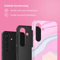 Selencia Vivid Backcover Samsung Galaxy S25 - Pastel Lipstick Marble