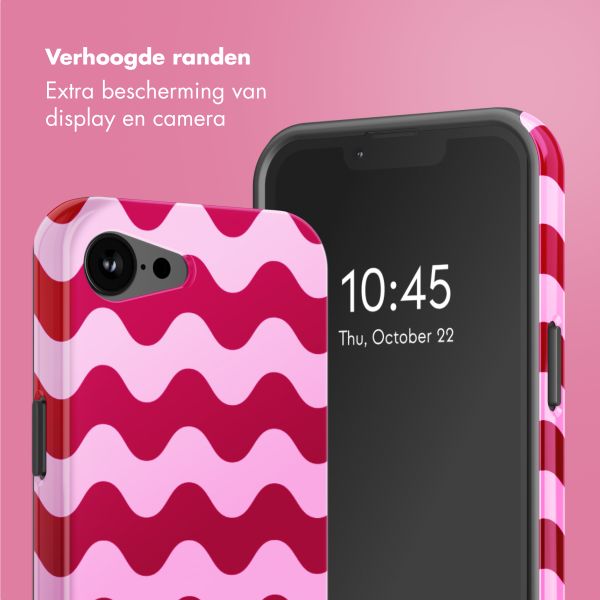 Selencia Vivid Backcover met MagSafe Apple iPhone 16e - Wave Vibes Lipstick