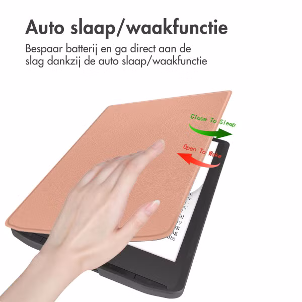 imoshion Slim Soft Case Bookcase Pocketbook InkPad Color 3 / InkPad 4 - Rosé Goud