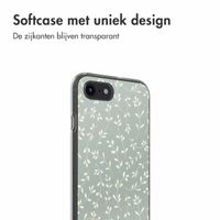 imoshion  Design hoesje iPhone SE (2022 / 2020) / 8 / 7 - Smoke Green Flowers