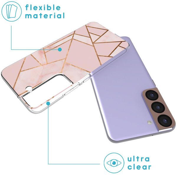 imoshion Design hoesje Samsung Galaxy S22 - Pink Graphic