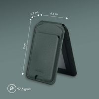 Accezz Leren Wallet met standaard - Geschikt voor MagSafe en Qi2 - Cedar Green