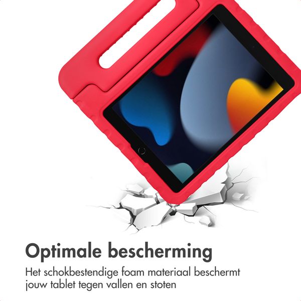imoshion Kidsproof Backcover met handvat Apple iPad 9 (2021) 10.2 inch / iPad 8 (2020) 10.2 inch / iPad 7 (2019) 10.2 inch - Rood