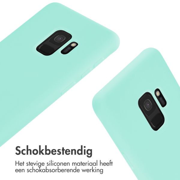 imoshion Siliconen hoesje met koord Samsung Galaxy S9 - Mintgroen