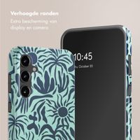 Selencia Vivid Tough Backcover Samsung Galaxy S23 FE - Tropical Vibes Light Blue