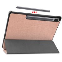 imoshion Trifold Bookcase Samsung Galaxy Tab S8 Plus / S7 Plus / S7 FE 5G - Rosé Goud