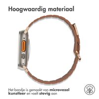 imoshion Magnetisch lederen bandje Apple Watch Series 1 - 11 / SE / Ultra (44/45/46/49 mm) - Bruin