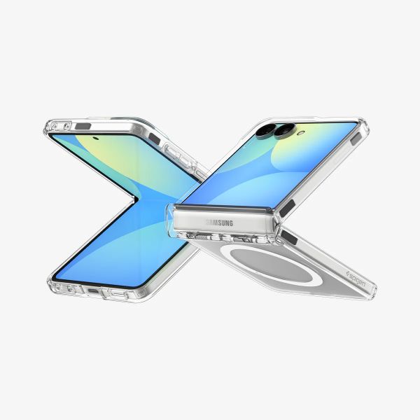 Spigen Ultra Hybrid Pro MagFit Back Cover Samsung Galaxy Z Flip 8 - Clear / White