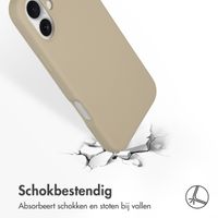 Accezz Liquid Silicone Backcover met MagSafe Apple iPhone 16 Plus - Stone