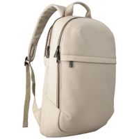 Accezz Leather Laptop rugzak 16 inch - Beige