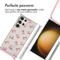 imoshion Design hoesje met koord Samsung Galaxy S23 Ultra - Crab Watercolor