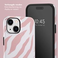 Selencia Vivid Tough Backcover iPhone 14 - Colorful Zebra Old Pink