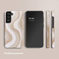 Selencia Vivid Backcover Samsung Galaxy S21 FE - Desert Waves Beige