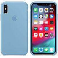 Apple Silicone Backcover iPhone Xs / X - Cornflower