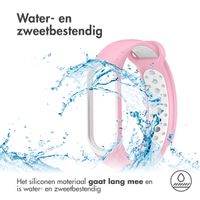 imoshion Siliconen sport bandje Xiaomi Mi Band 3 / 4 - Roze / Wit