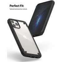 Ringke Fusion X Backcover iPhone 12 (Pro) - Zwart