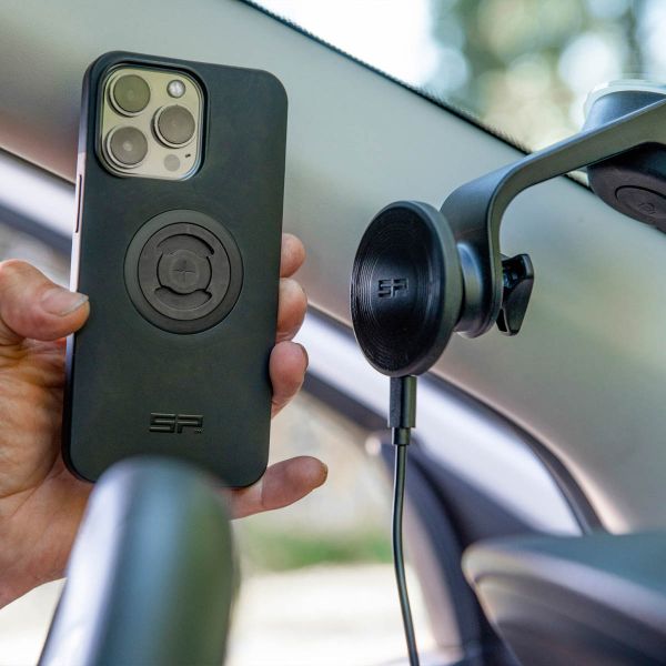 SP Connect Charging Suction Mount SPC+ - Telefoonhouder auto - Oplaadfunctie - voor SPC+ hoesjes - Voorruit - Universeel - Zwart