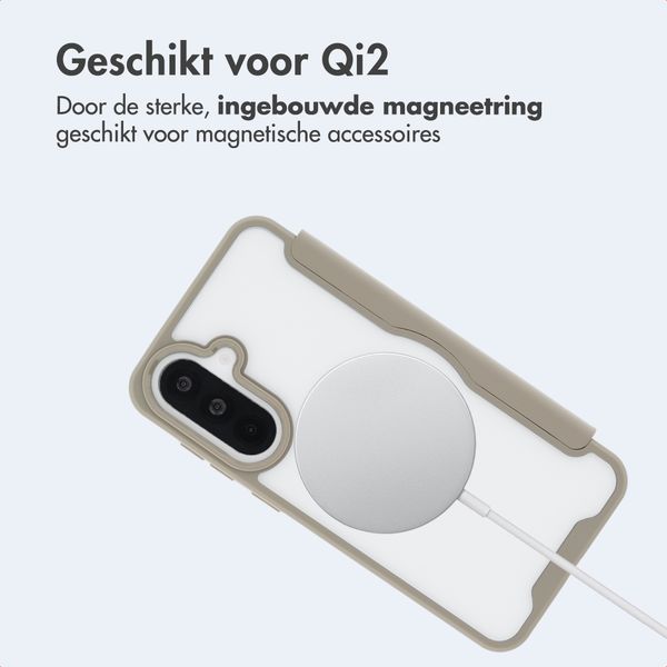 imoshion Transparante Bookcase met MagSafe Samsung Galaxy A37 (5G) - Beige