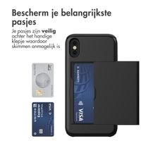 imoshion Backcover met pasjeshouder Apple iPhone X / Xs - Zwart