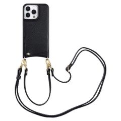 Selencia Nova Phone Case with Cord and Card Holder Apple iPhone 13 Pro - Black