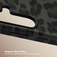 Selencia Sabi Backcover Panterprint met MagSafe Samsung Galaxy S25 - Midnight Black