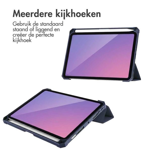 imoshion Trifold Hardcase Bookcase Apple iPad Mini 7 (2024) / iPad Mini 6 (2021) - Donkerblauw