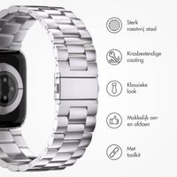 imoshion Stalen bandje Apple Watch Series 1 t/m 9 / SE (38/40/41 mm) | Series 10 / 11 (42 mm) - Zilver