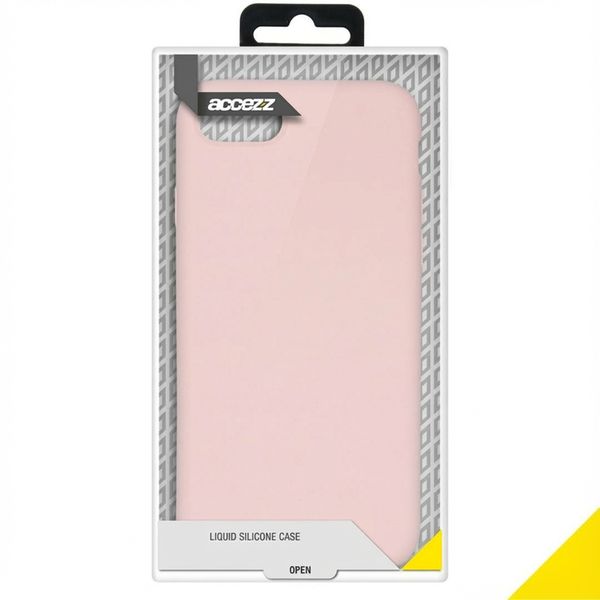 Accezz Liquid Silicone Backcover Apple iPhone SE (2022 / 2020) / 8 / 7 - Roze