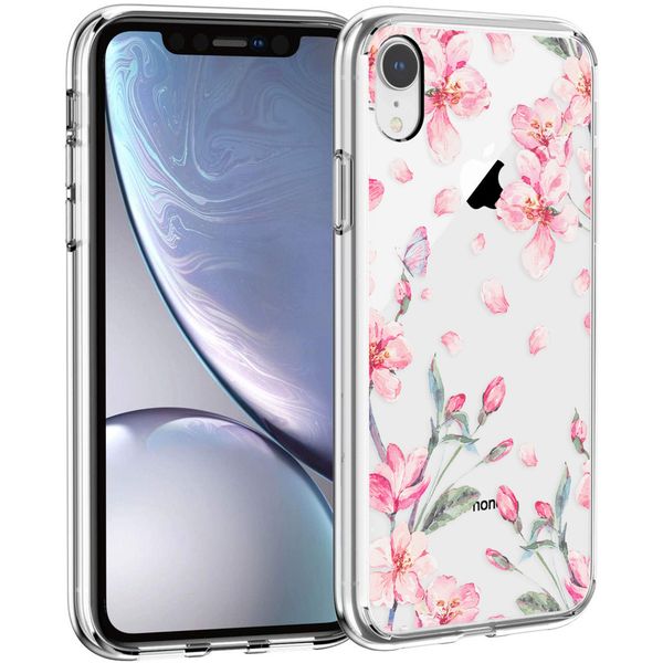 imoshion Design hoesje iPhone Xr - Bloem - Roze