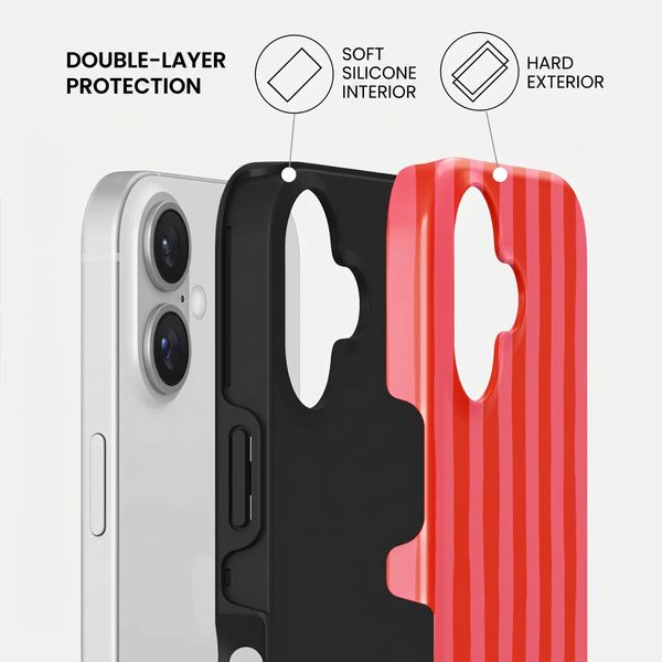 Burga Tough Back Cover with MagSafe Apple iPhone 17 - Pomegranate