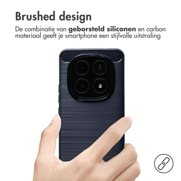 imoshion Brushed Backcover Xiaomi Redmi Note 15 Pro (4G) - Donkerblauw