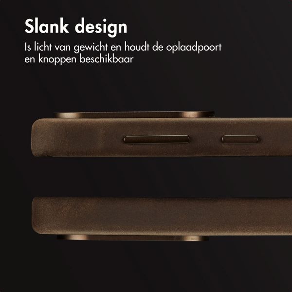 Accezz Vintage Leather Magsafe Backcover Samsung Galaxy A56 - Rustic Brown