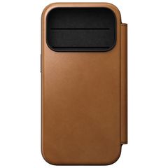 Nomad Modern Leather Folio Bookcase Apple iPhone 18 Pro / 17 Pro - English Tan