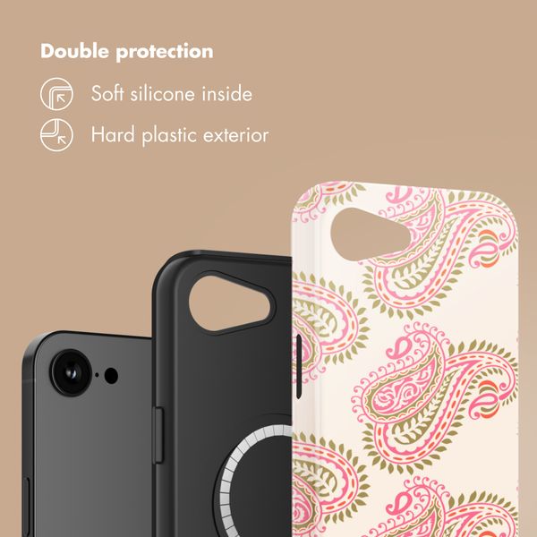 Selencia Vivid Back Cover with MagSafe Apple iPhone 17e / 16e - Paisley Blush