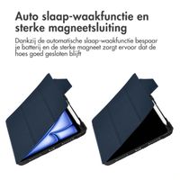 Accezz Rugged Trifold Bookcase Apple iPad Air 11 inch (2025) M3 / (2024) M2 / Air 5 (2022) / Air 4 (2020) - Donkerblauw