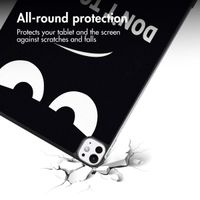 imoshion Design Trifold Case Apple iPad Pro 11 (2025) M5 / (2024) M4 - Don't touch