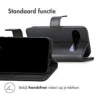 Luxe Bookcase voor de Google Pixel 11 - Zwart