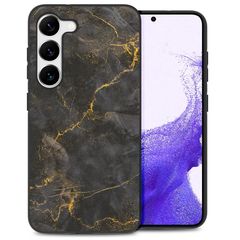 imoshion Design hoesje Samsung Galaxy S23 - Black Marble