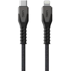 UAG Kevlar® Core USB-C naar Lightning oplaadkabel - 1,5 meter - Zwart / Grijs