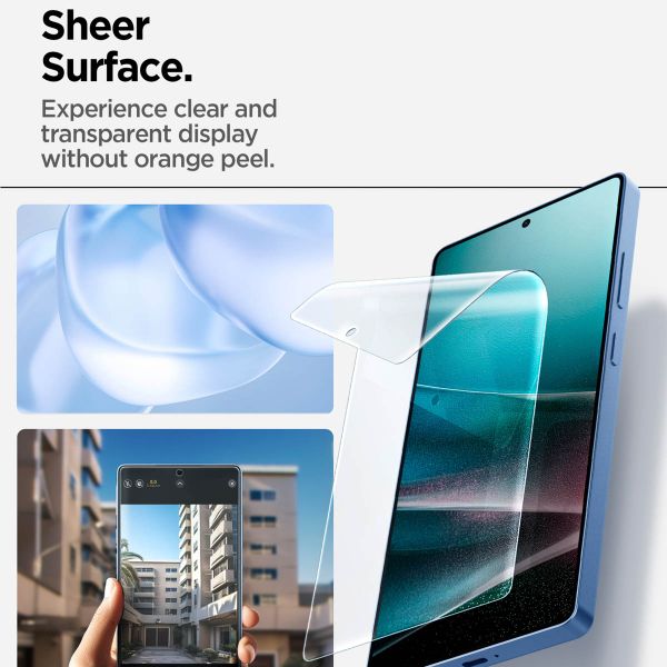 Spigen EliteShield EZ Fit met installatietray - 1 pack Samsung Galaxy S25 Ultra