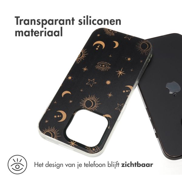 imoshion Design hoesje Apple iPhone 15 Pro - Sky Black Transparent
