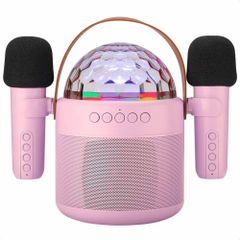 imoshion Sing & Shine Karaoke set - Speaker en 2 Microfoons - Candy Pink