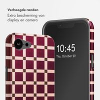 Selencia Vivid Backcover met MagSafe Apple iPhone 17e / 16e - Check This Burgundy