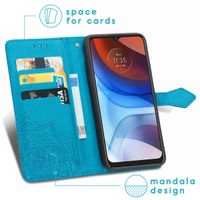 imoshion Mandala Bookcase Motorola Moto E7i Power - Turquoise