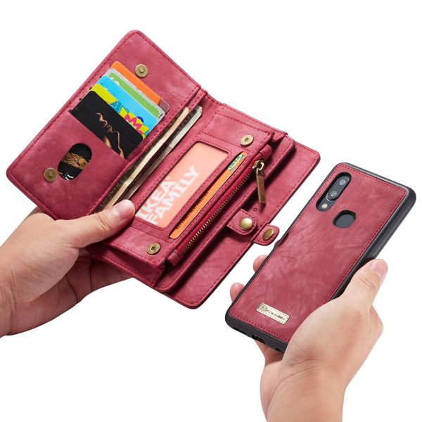 CaseMe Luxe Lederen 2 in 1 Portemonnee Bookcase Samsung Galaxy A40