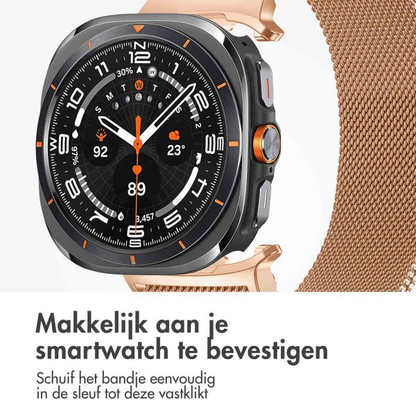 imoshion Milanees magnetisch bandje Samsung Galaxy Watch Ultra (2024/2025) - Rosé Goud