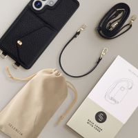 Selencia Sera Phone Case with Cord and Envelope Card Holder Samsung Galaxy S26 Ultra - Black
