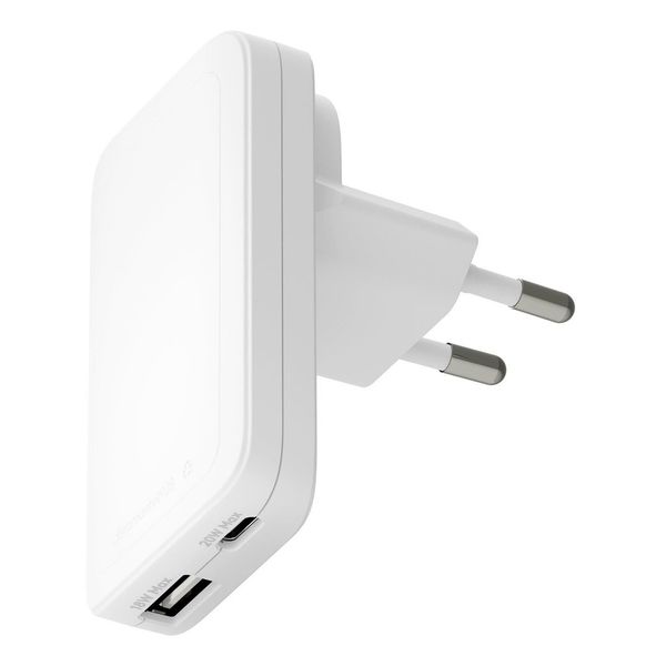 dbramante1928 Re-charge Pro Slim Oplader USB-C 20W en USB-A 18W - Wit